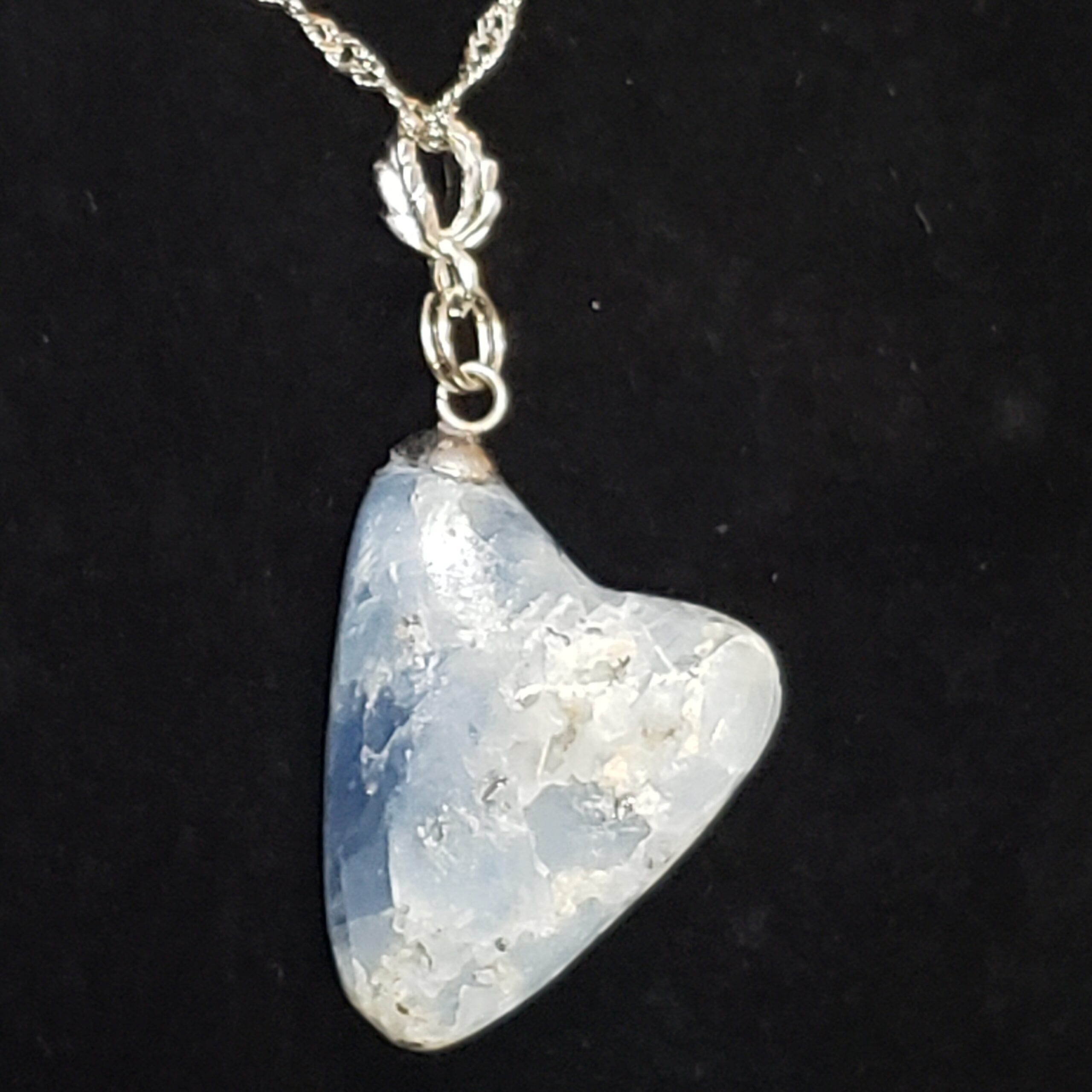 Adirondack Blue Calcite Necklace.