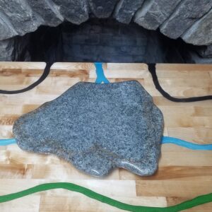 Adirondack Black Calcite Cloud Shapped Cutting Board or Display Piece