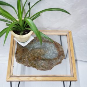 Blue Calcite Resin table 12x14