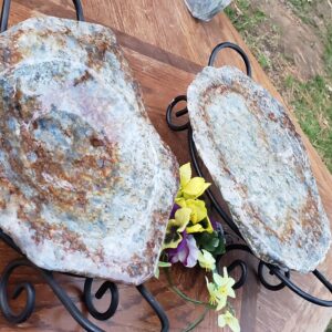 Adirondack Blue Calcite Dish and Plate